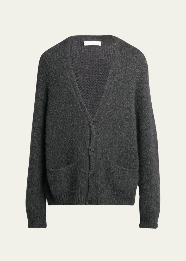 THE ROW Men's Cashmere Dars Knubby Cardigan Cover