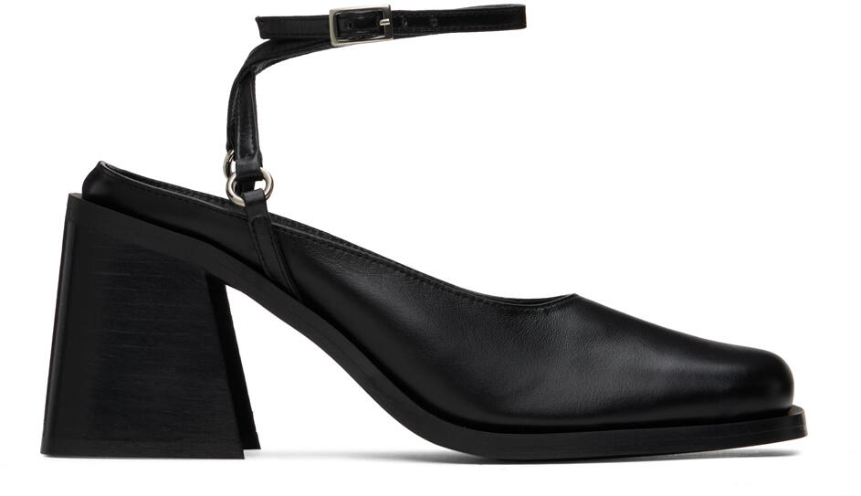 Justine Clenquet Black Courtney Heels Cover