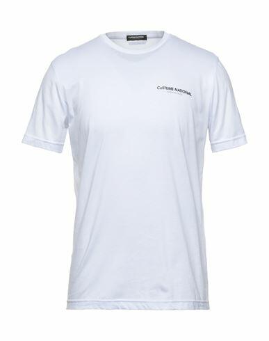 Costume National Man T-shirt White Cotton Cover