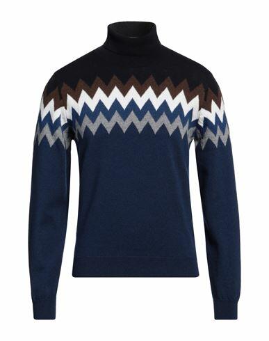 Ferrante Man Turtleneck Midnight blue Merino Wool Cover