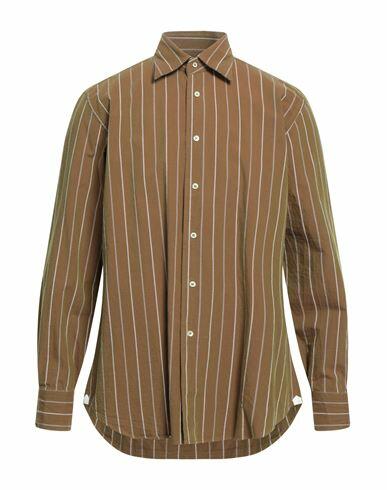 Caliban Man Shirt Brown Size 15 ¾ Cotton Cover