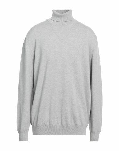 Luigi Borrelli Napoli Man Turtleneck Light grey Virgin Wool, Cashmere Cover