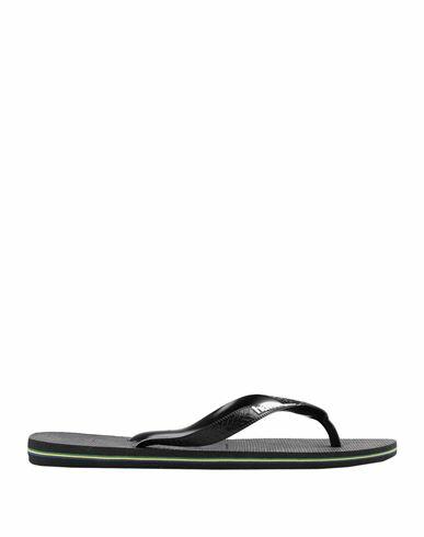 Havaianas Man Thong sandal Black Rubber Cover