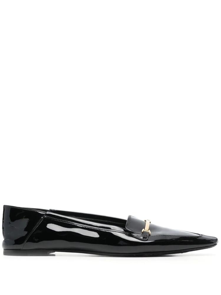 Saint Laurent Chris 05 leather ballerina shoes - Black Cover