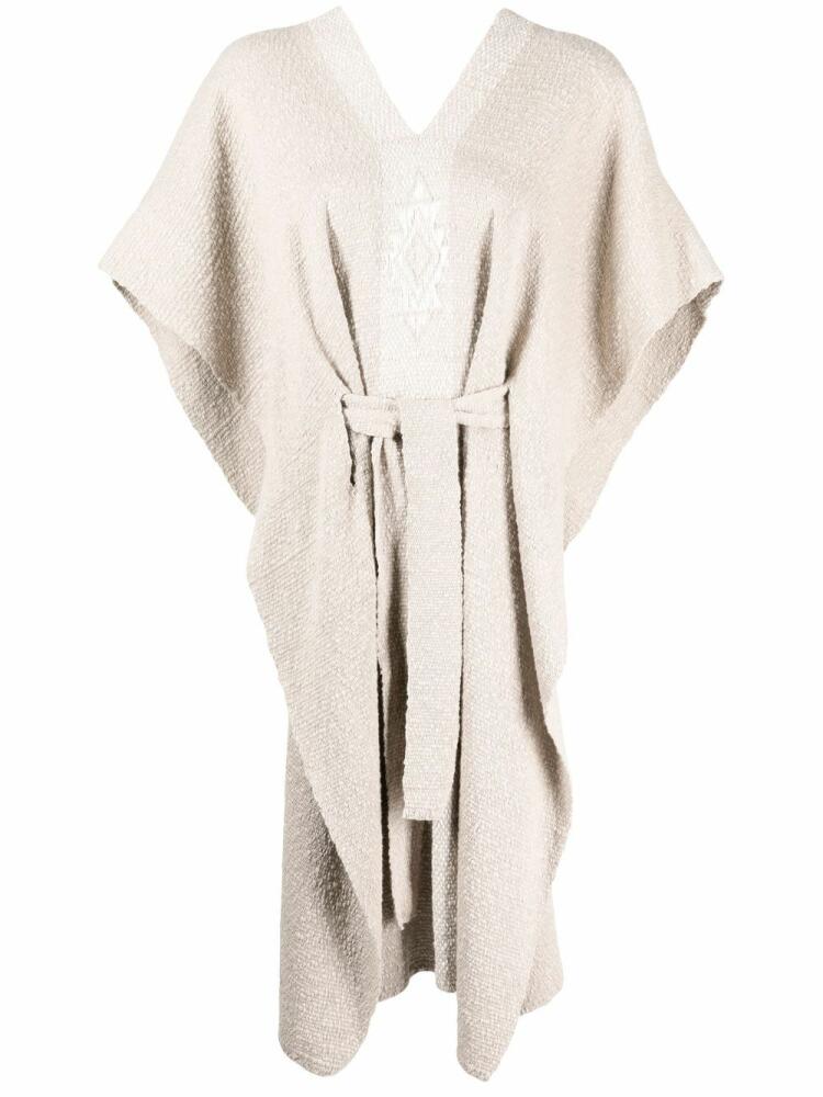 VOZ Estrella Kaftan cape jumper - Neutrals Cover