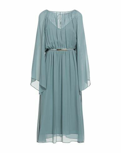 Max Mara Studio Woman Midi dress Sage green Silk Cover