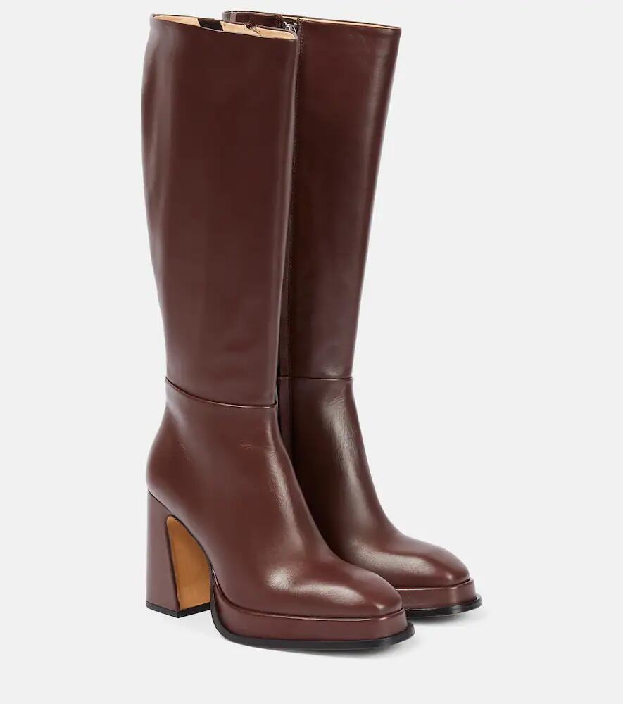 Souliers Martinez Begonia leather knee-high boots Cover