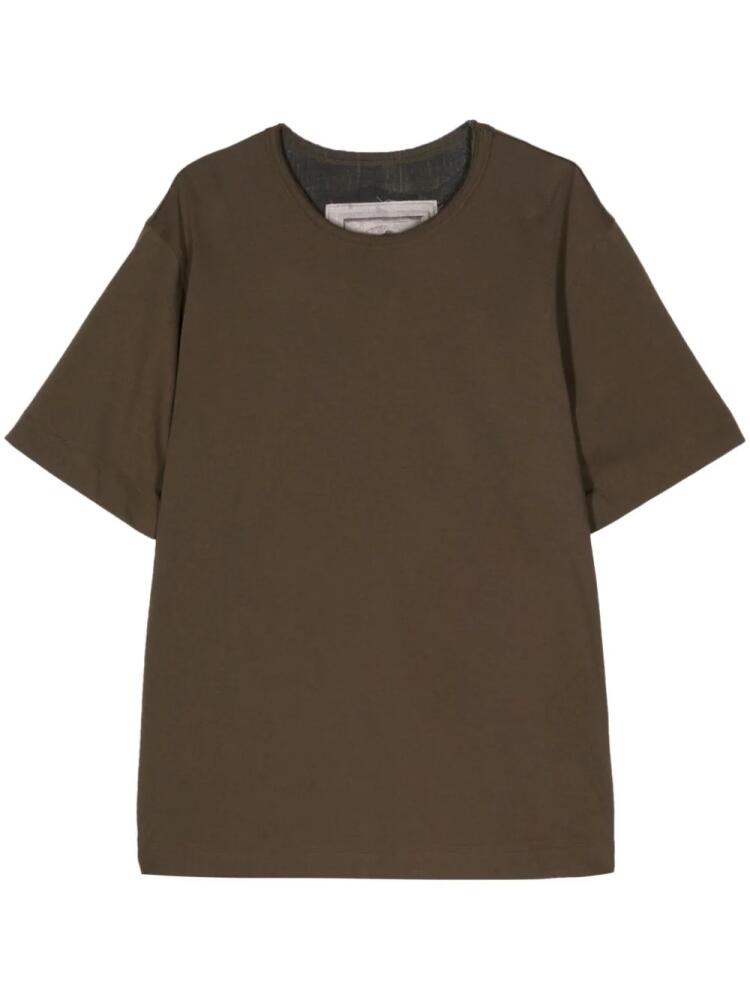 Ziggy Chen crew neck short sleeve T-shirt - Brown Cover