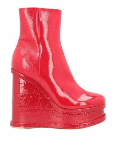 Haus Of Honey Woman Ankle boots Red Soft Leather Cover