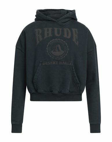 Rhude Man Sweatshirt Steel grey Cotton, Elastane Cover