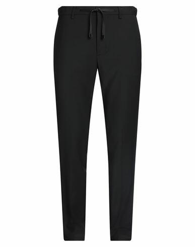 Brian Dales Man Pants Black Polyester, Wool, Lycra Cover