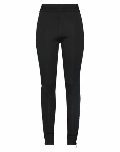 Burberry Woman Leggings Black Polyamide, Elastane Cover