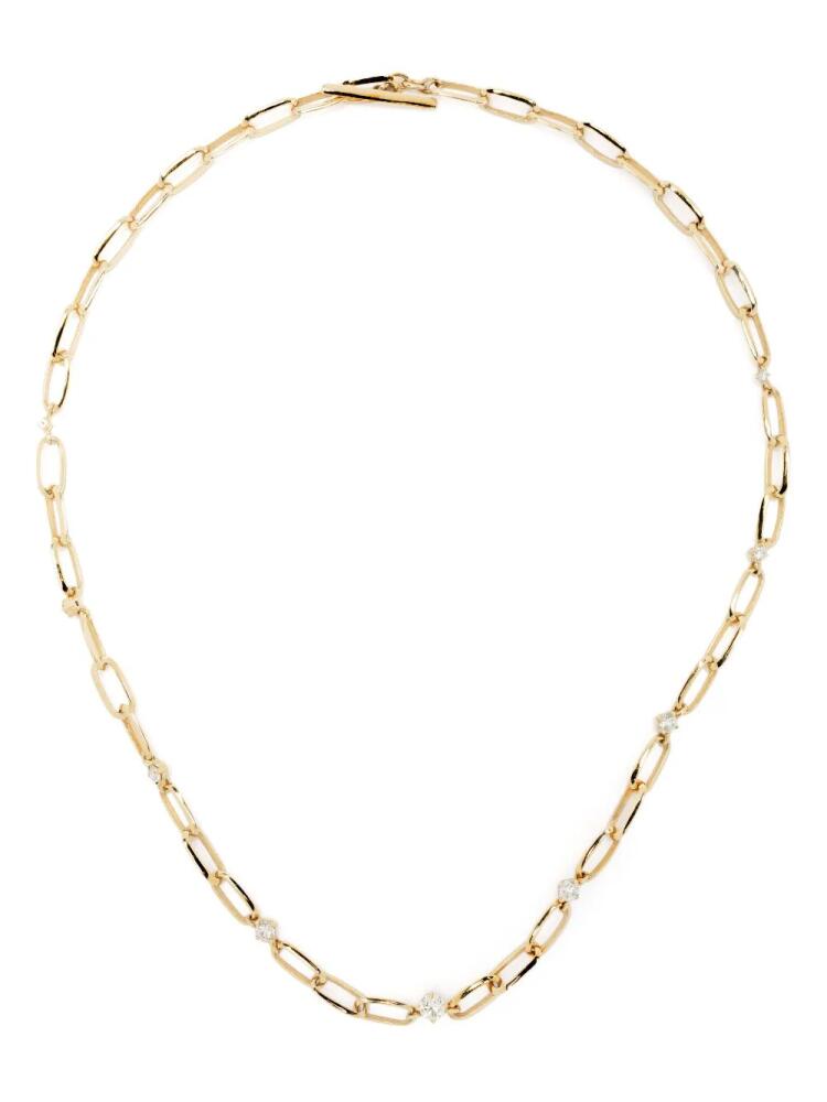 Lizzie Mandler Fine Jewelry 18kt yellow gold diamond link necklace Cover