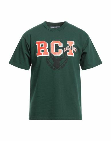 Reese Cooper Man T-shirt Dark green Cotton Cover