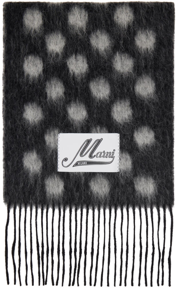 Marni Black Polka Dot Scarf Cover