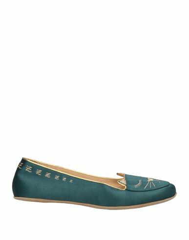 Charlotte Olympia Woman Ballet flats Deep jade Textile fibers Cover