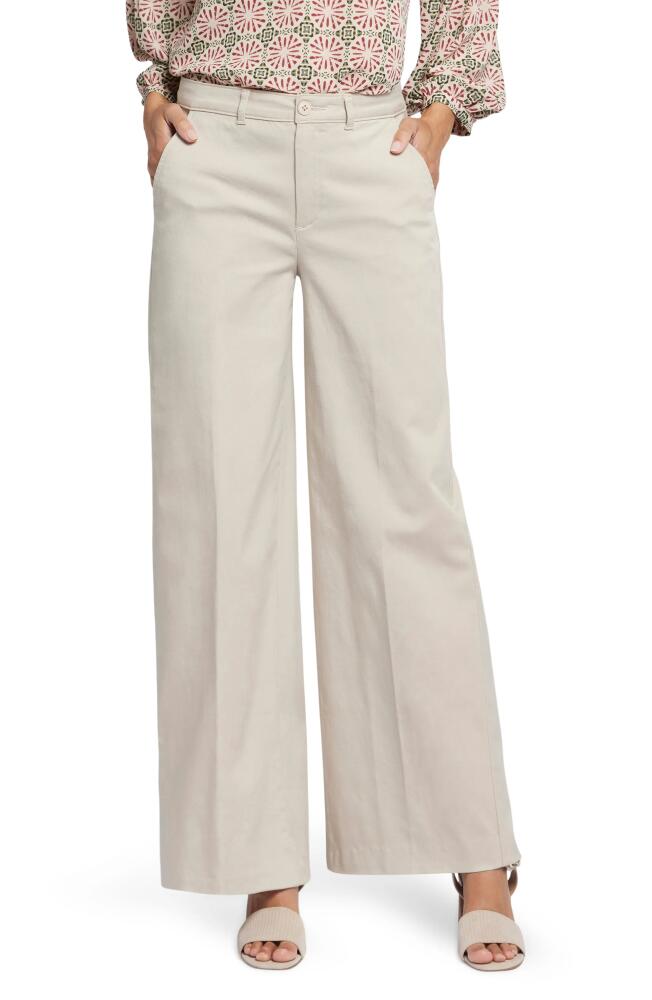 NYDJ Whitney High Waist Wide Leg Pants in Feather Cover