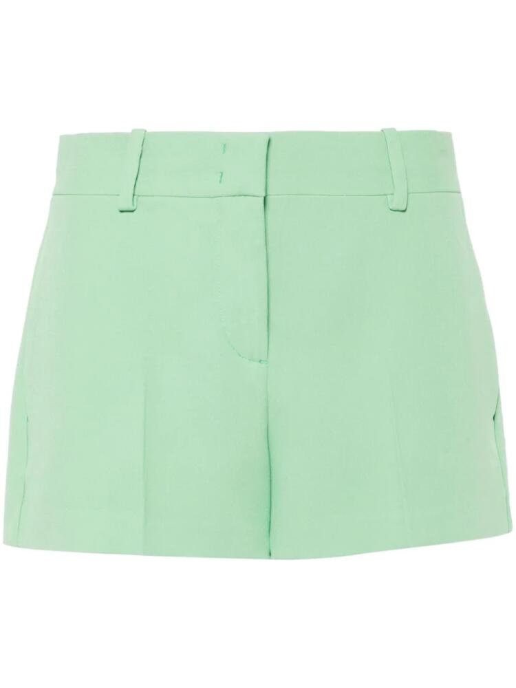 Ermanno Scervino crepe high-waist shorts - Green Cover