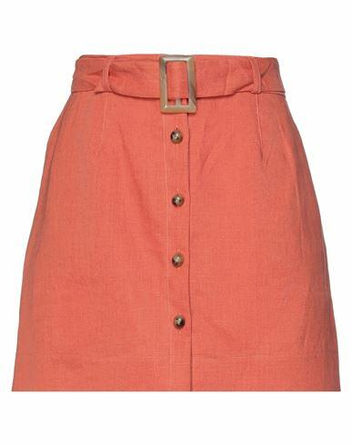 Lisa Marie Fernandez Woman Mini skirt Orange Linen Cover