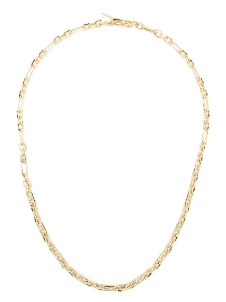 Lizzie Mandler Fine Jewelry 18kt yellow gold diamond figaro-chain necklace Cover