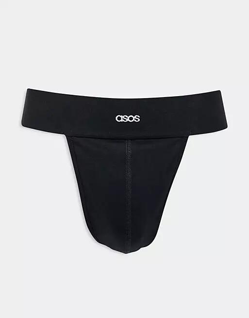 ASOS DESIGN thong in black Cover