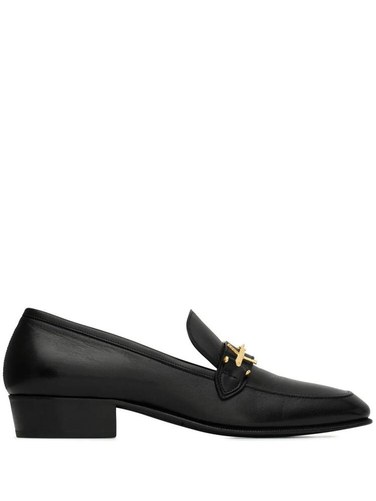 Saint Laurent Solferino 30 loafers - Black Cover