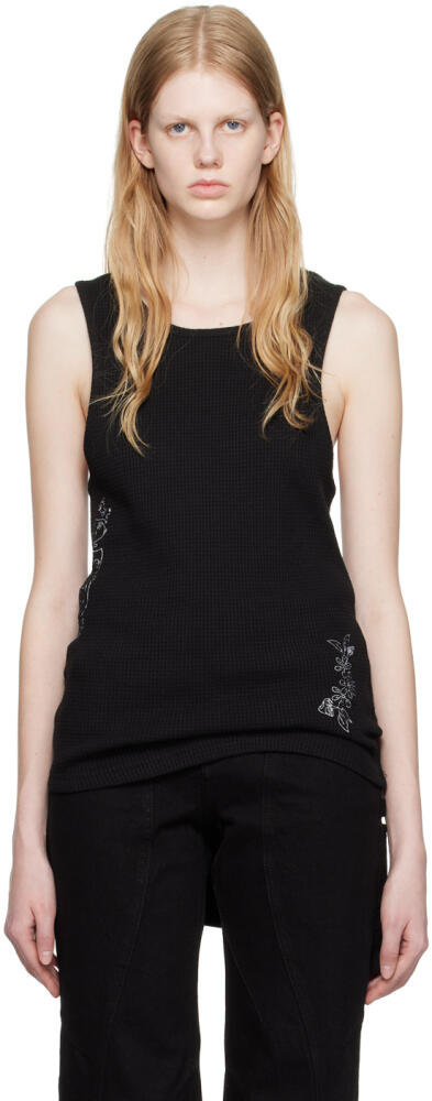 Andersson Bell Black Flower Man Tank Top Cover