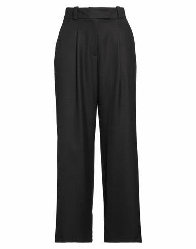 Ivy Oak Woman Pants Dark brown Polyester, Viscose, Elastane, Organic cotton Cover