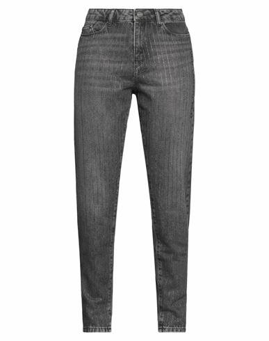 Karl Lagerfeld Woman Jeans Steel grey Cotton Cover