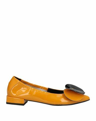 Daniele Ancarani Woman Ballet flats Ocher Soft Leather Cover