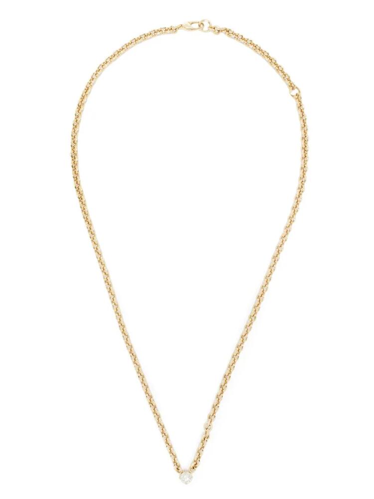 Lizzie Mandler Fine Jewelry 18kt yellow gold diamond chain necklace Cover