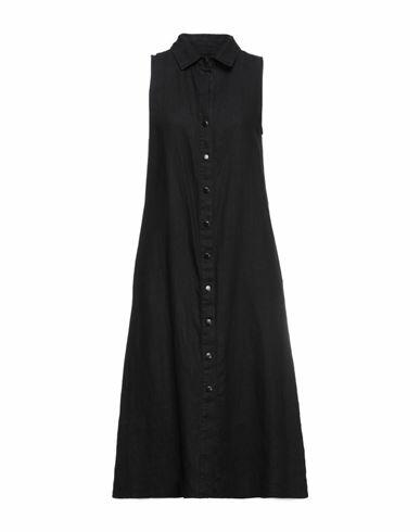 Enza Costa Woman Midi dress Black Hemp Cover