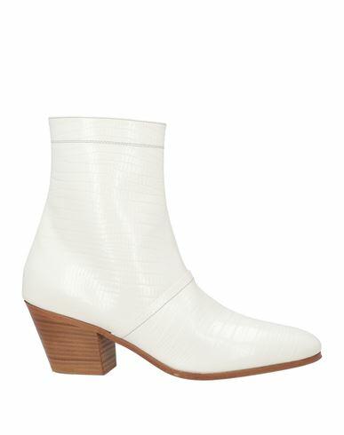 Celine Woman Ankle boots White Leather Cover