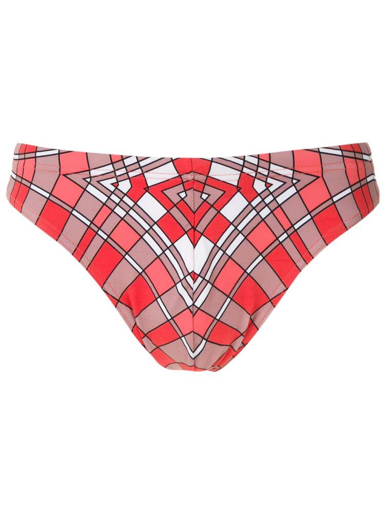 Amir Slama Cocar print trunks - Red Cover