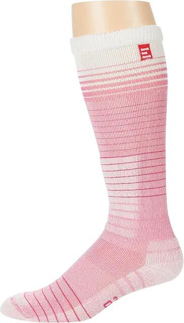 Eurosock Eco Ski (White/Pink) Crew Cut Socks Shoes Cover