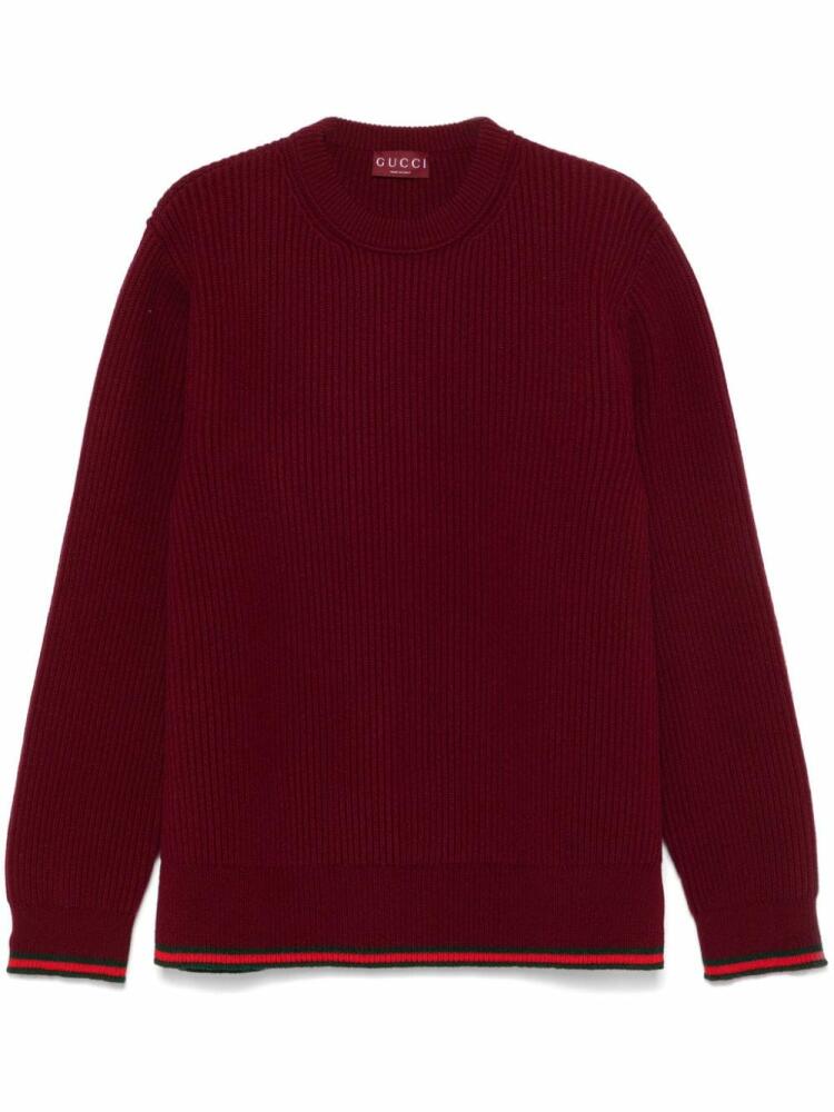 Gucci ribbed sweater - Red Cover