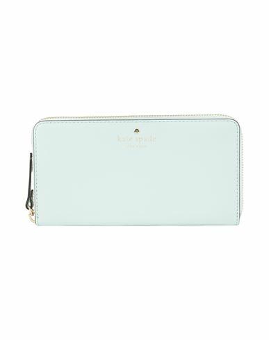 Kate Spade New York Woman Wallet Sky blue Bovine leather Cover