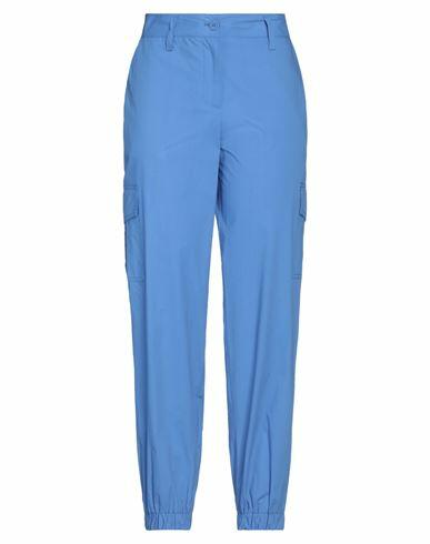 P. a.r. o.s. h. Woman Pants Pastel blue Cotton Cover