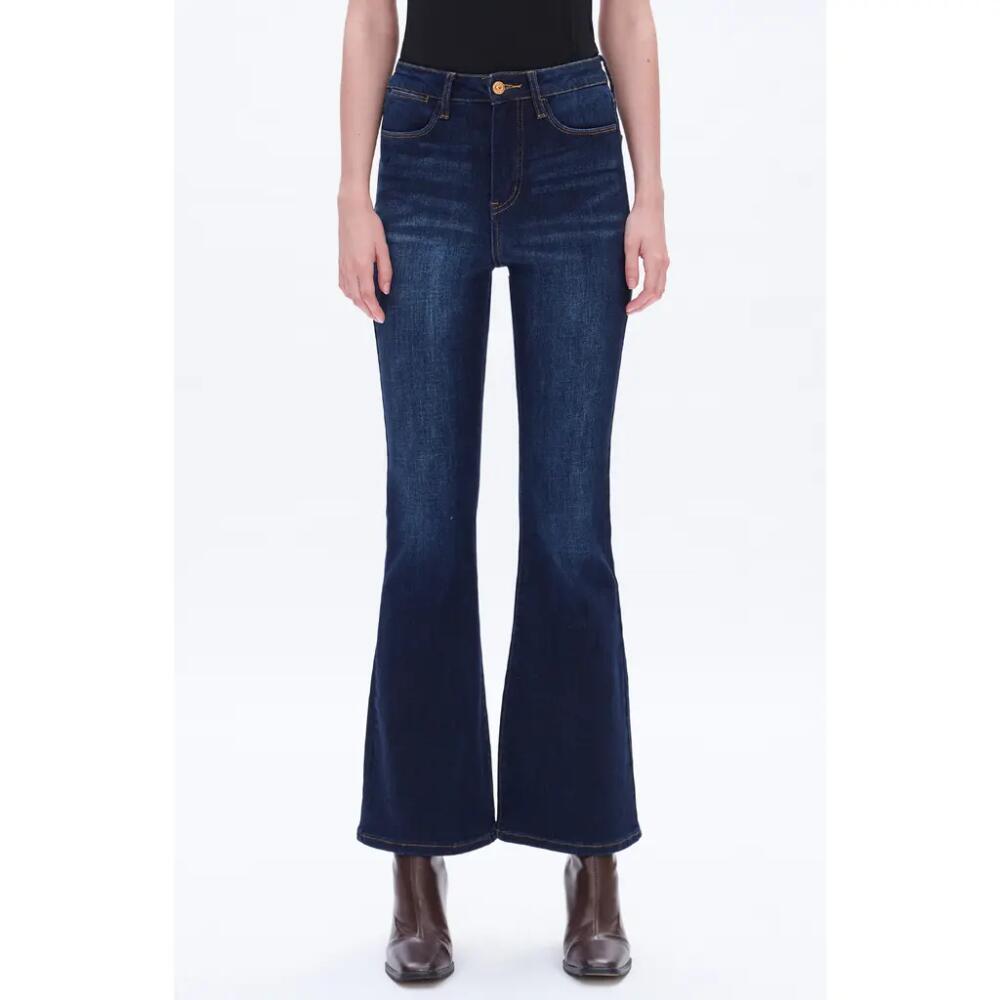 Bayeas High Waist Flare Jeans in Dark Wash Cover