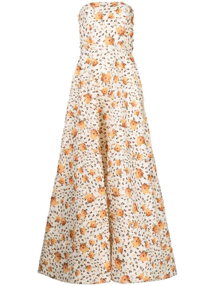 Bambah floral print gown - White Cover