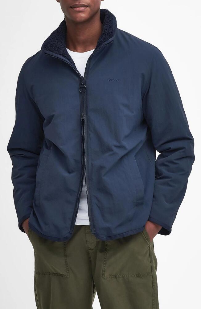 Barbour Reversible Fleece Jacket in Navy Cover