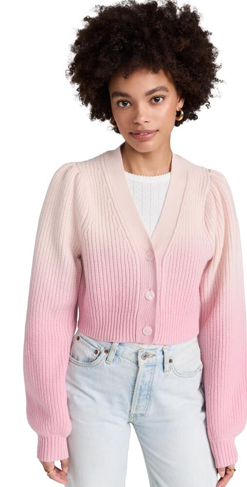 LoveShackFancy Avignon Crop Cardigan Strawberry Sunset Cover