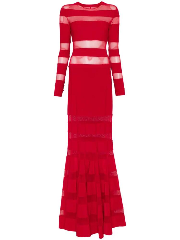 Norma Kamali spliced fishtail gown - Red Cover