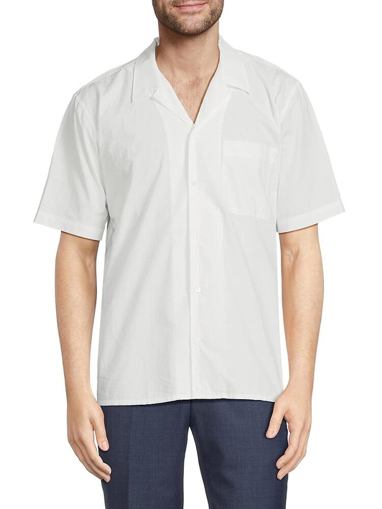 Frame Men's Solid Camp Shirt - Milk Cover