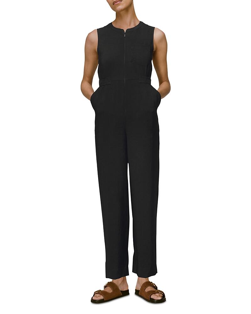 Whistles Josie Zip Front Jumpsuit Cover