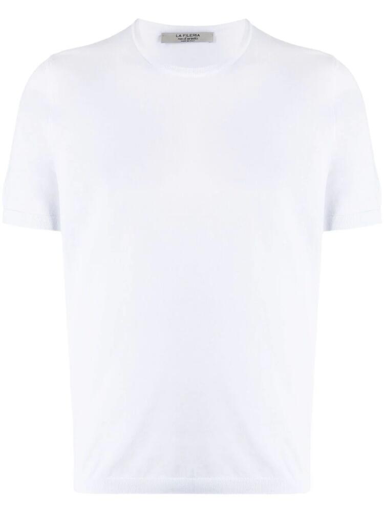 D4.0 fine-knit cotton T-shirt - White Cover