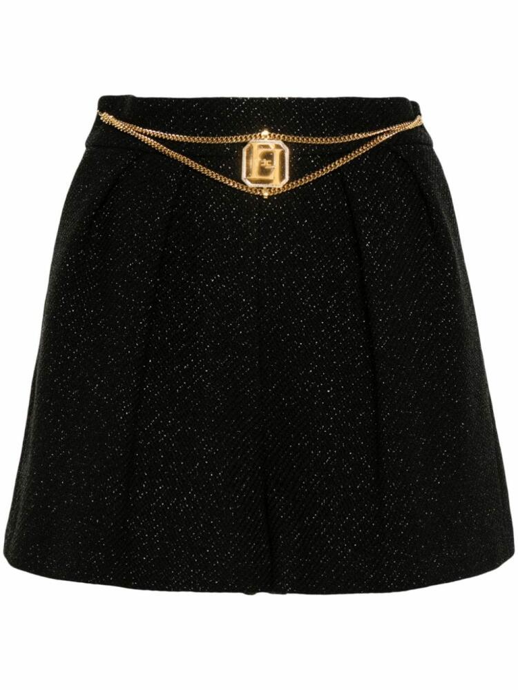 Elisabetta Franchi tweed shorts - Black Cover