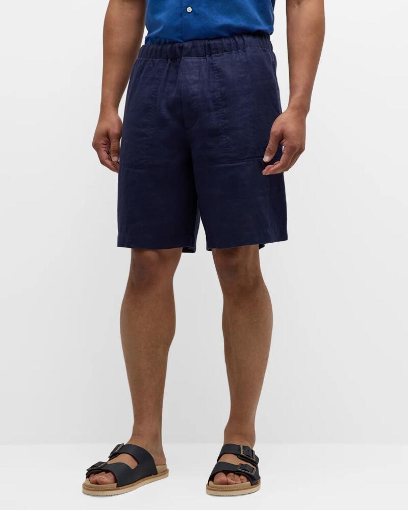 ATM Anthony Thomas Melillo Men's Linen Pull-On Shorts Cover