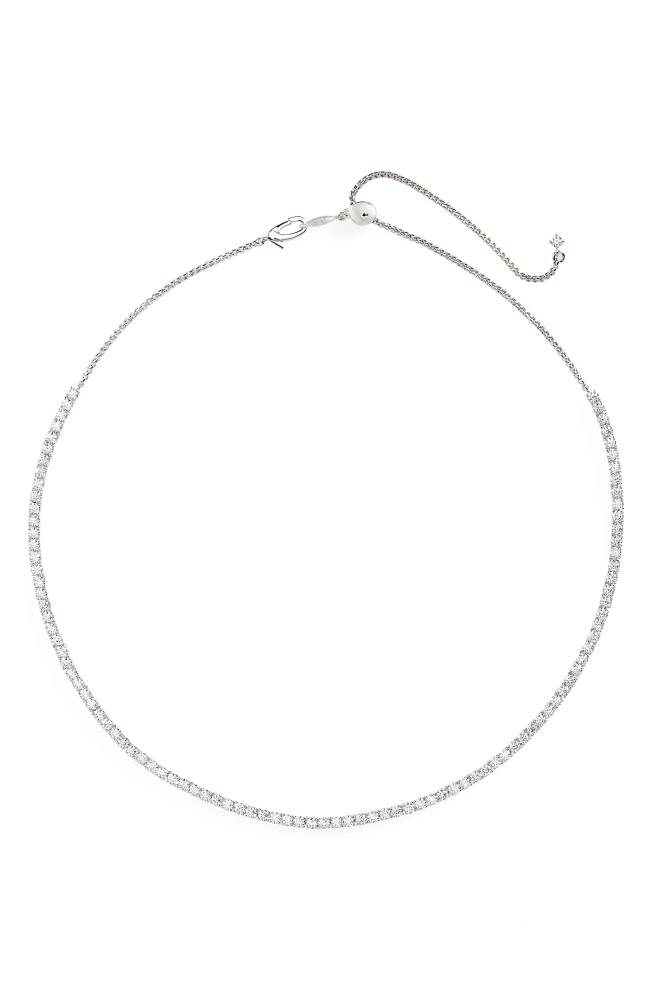 Nadri Love All Cubic Zirconia Tennis Necklace in Rhodium Cover