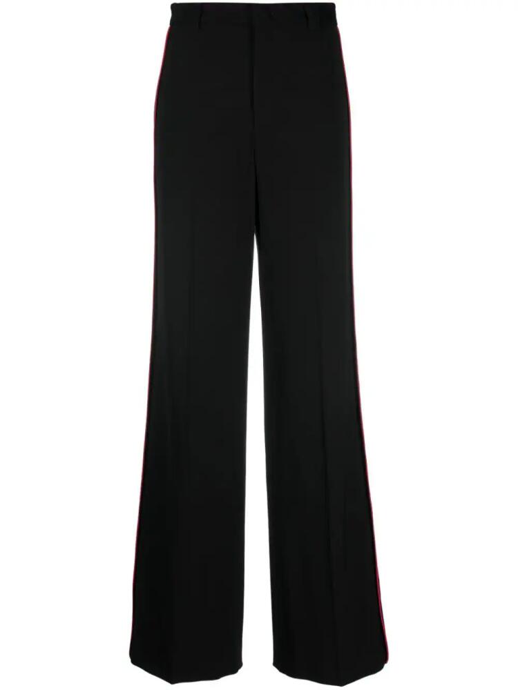 RED Valentino stripe-detailing tailored-cut trousers - Black Cover